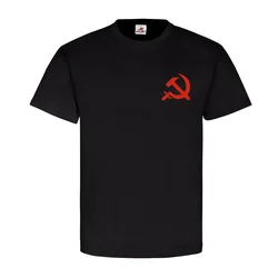 UdSSR Russia Russia Lenin Stalin Hammer and Sickle Emblem Men T Shirt