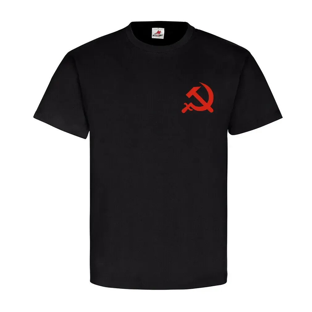 UdSSR Russia Russia Lenin Stalin Hammer and Sickle Emblem Men T Shirt