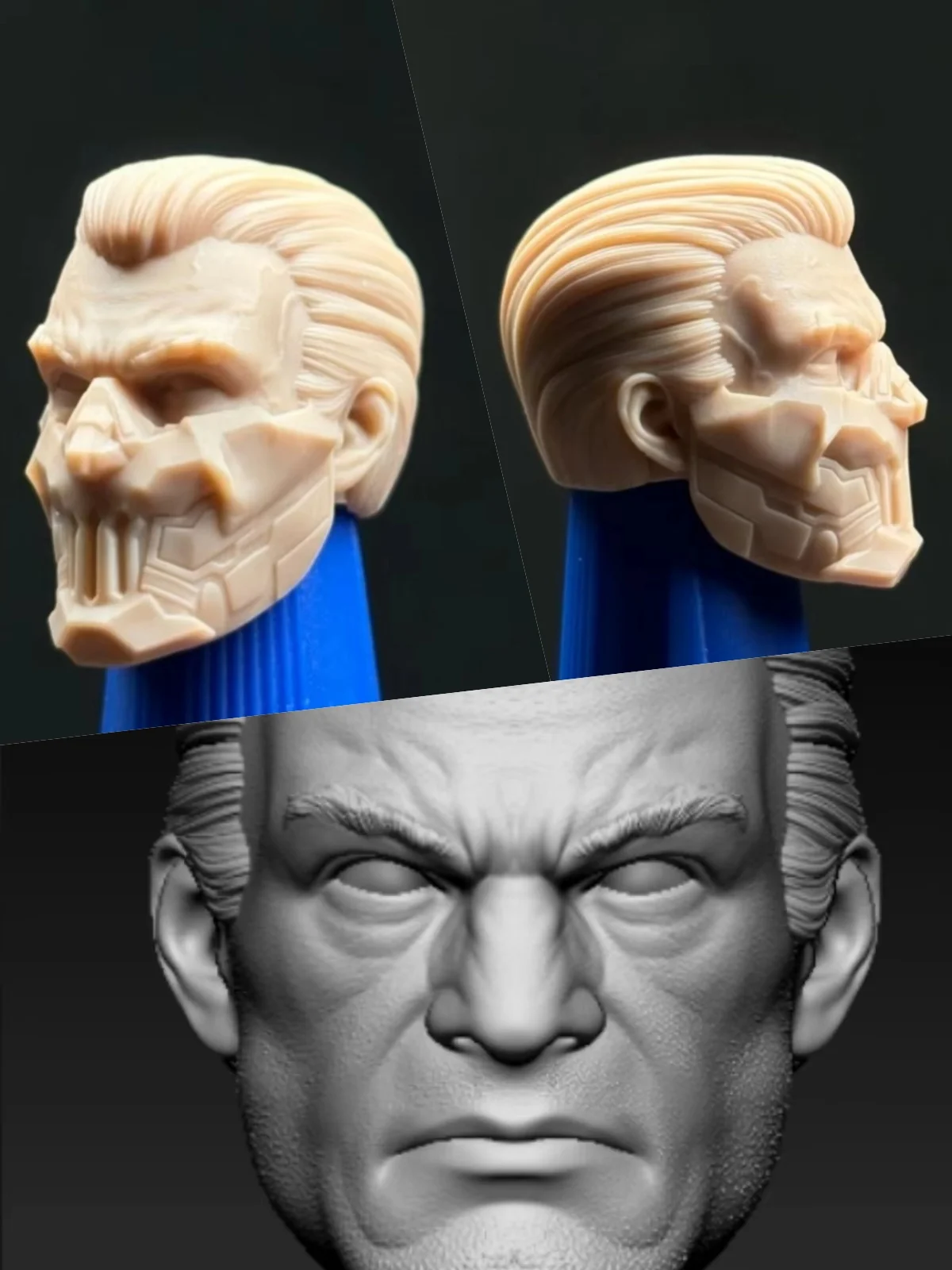 【30days Made】1/12 Scale Male Soldier Antihero Agent Frank Unpainted Head Sculpt Accessories Fit 6''Action Figure Model MCF Toys