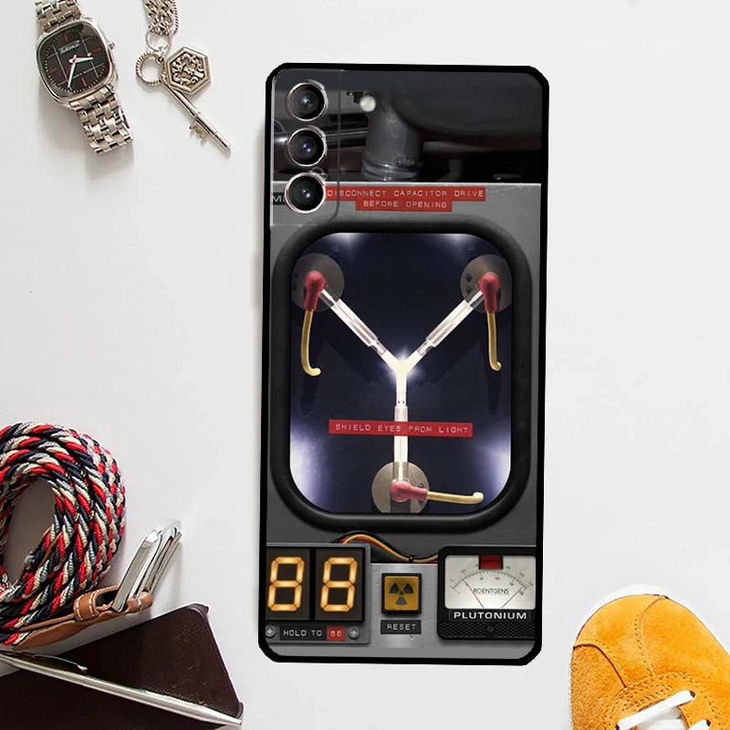 Back to the Future Flux Capacitor Cover For Samsung Galaxy S23 Ultra S8 S9 S10 S22 Plus S20 S21 FE Note 10 20 S24 Ultra Case