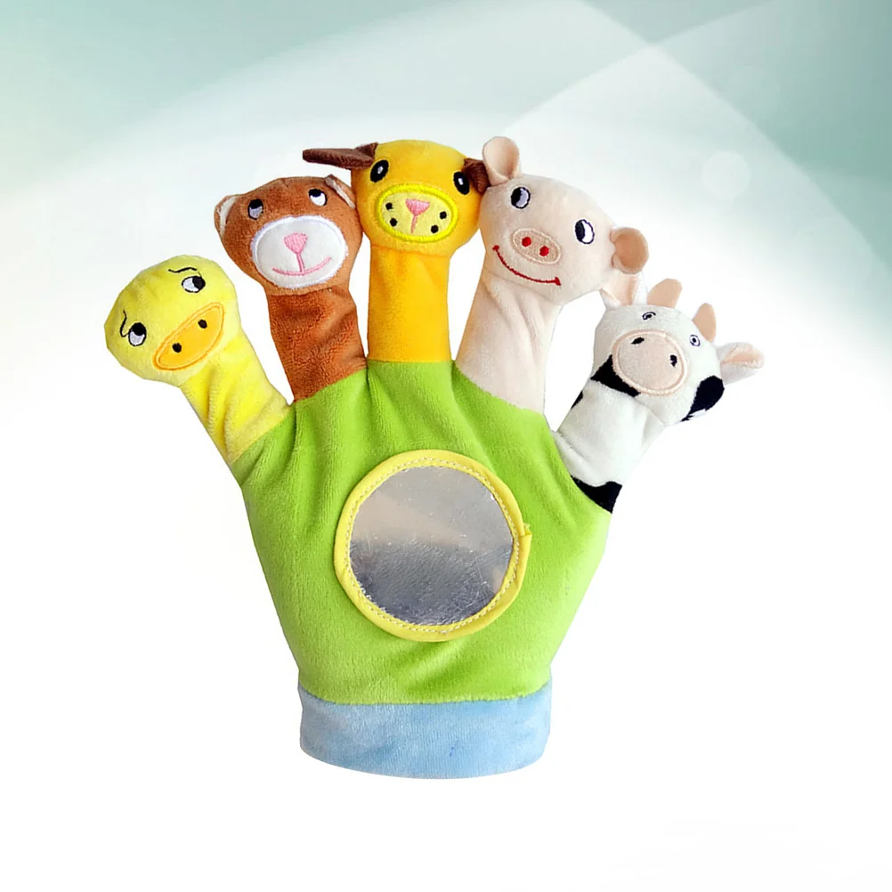 Kids Glove Hand Puppet Animal Figurine Story Telling Toys Gloves for Plush Cartoon Baby Soft Babies