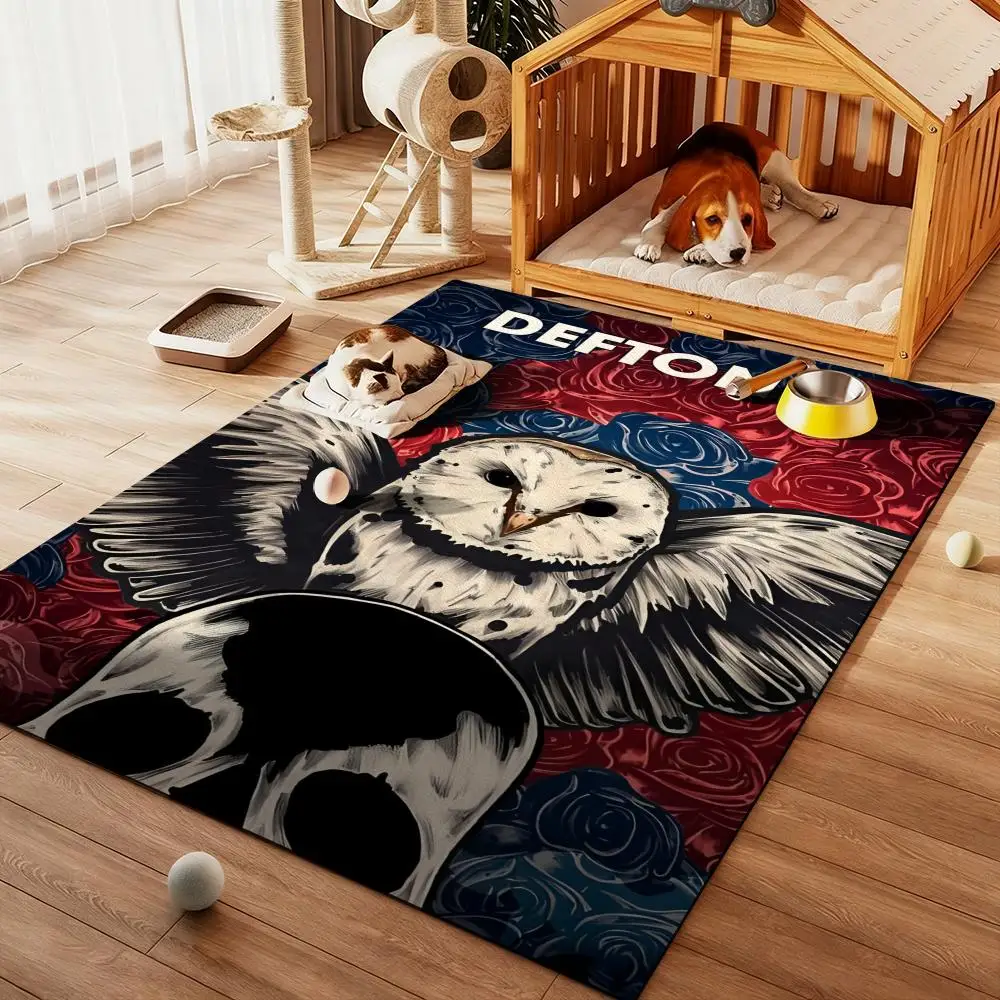 

D-Deftones-Band Cool fashion Floor Mat Diatom Bath Mat Absorbent Quick Dry Non-Slip TPR Backing Soft Plush Draining Rugs