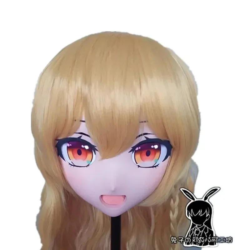 (Rabbit 33) Crossdress Girl BJD Doll Mask Touhou Project Cartoon Anime Silicone Kirisame Marisa Cosplay Kigurumi Mask