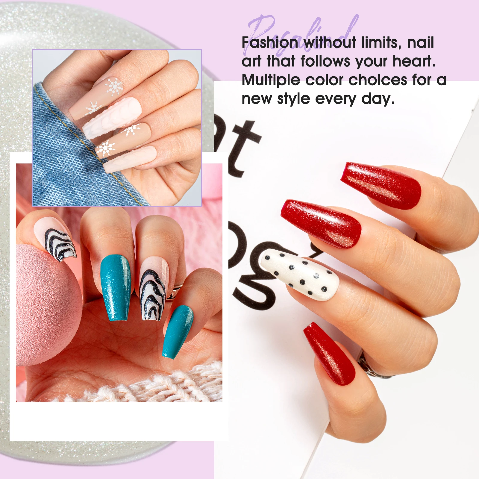 Rosalind novo 24 pçs/set gel unha polonês com gittler casaco superior conjunto verão tendência cores embeber fora lâmpada uv para design da arte do prego