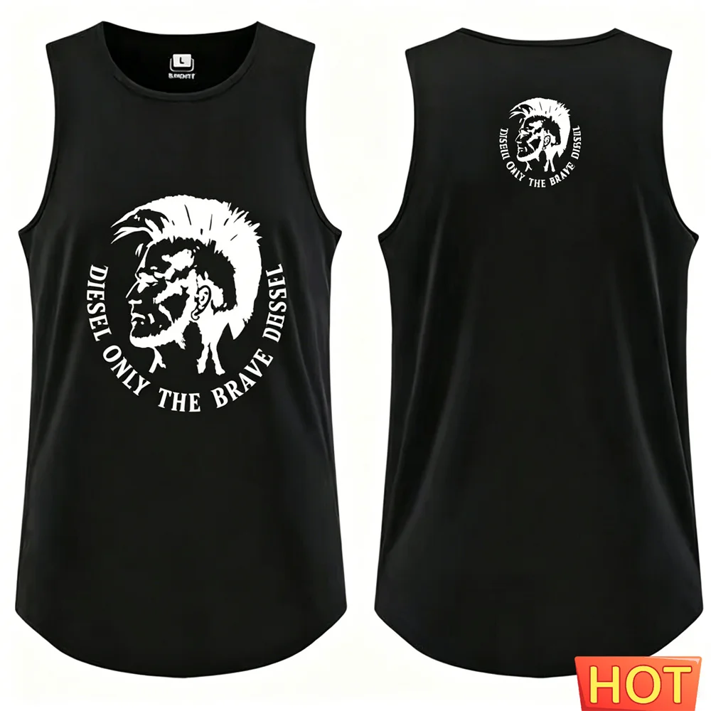 Sommer Herren Y2K Weste Einfarbiges ärmelloses T-Shirt Atmungsaktive Herren-T-Shirts und Tanktops für Männer Grafik-Tanktop Herren