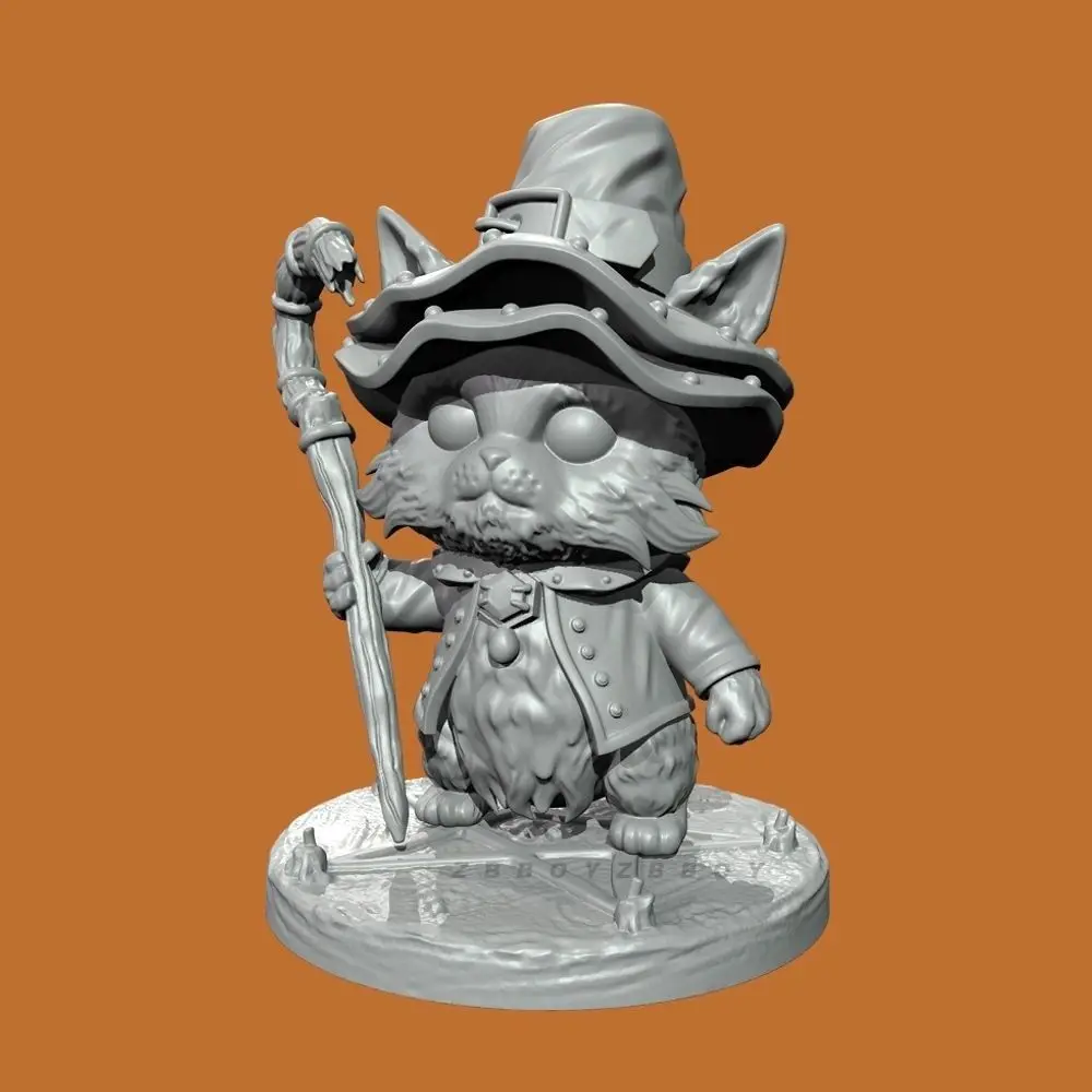 38mm50mm Mouse Wanderer Resin Crafts Mini Figurines Self-assembly DIY Coloring Models Gifts for Men and Women