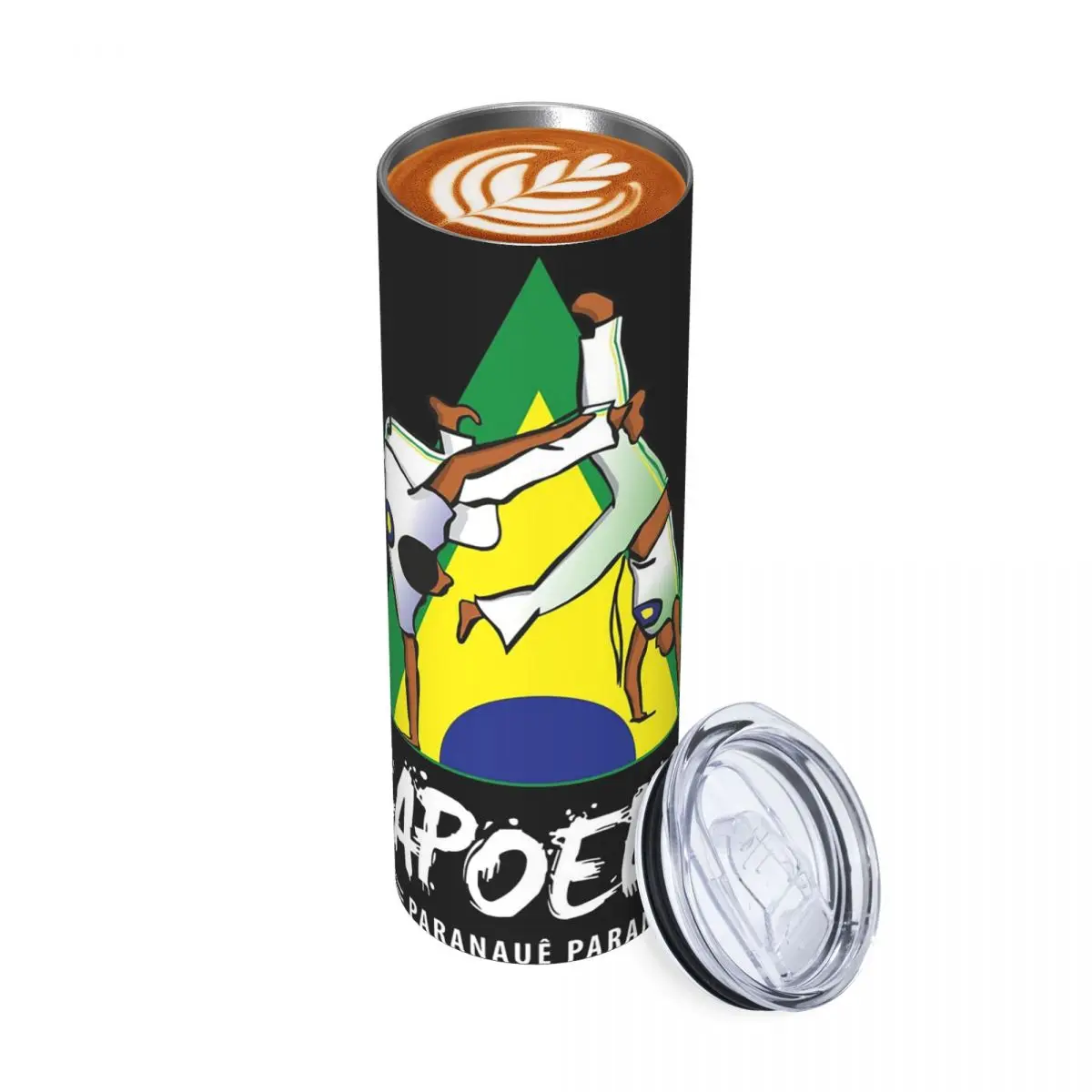 

Стакан Capoeira Paranaue из нержавеющей стали, кружка с вакуумной изоляцией, термохолодная бутылка, соломинка с крышкой, 20 унций
