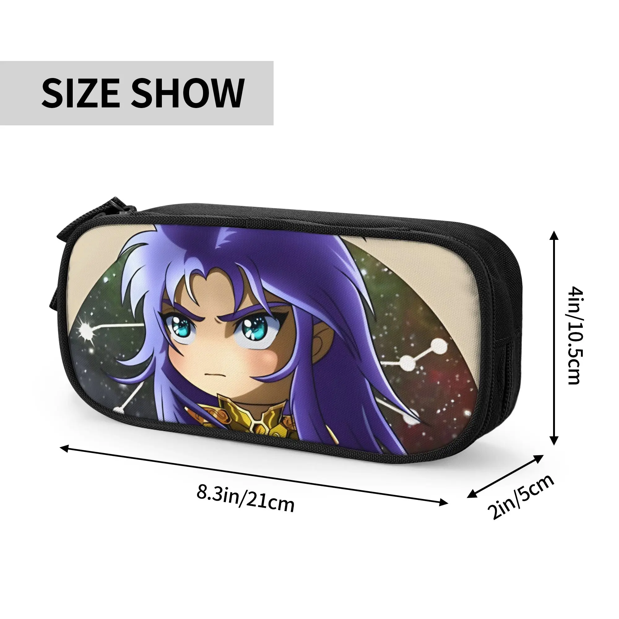 Large Capacity Bags for Child Cartoon Chibi   Gemini Saga Oversized  Handheld Study Bag for Boys Gilrs Kids