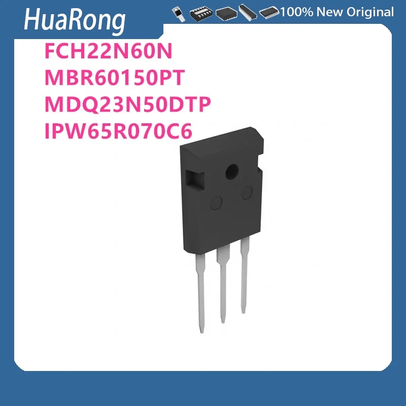 10Pcs/Lot FCH22N60N 22N60N MBR60150PT MBR60150 MDQ23N50D MDQ23N50DTP IPW65R070C6 TO-247 DRV5053EAQDBZR DRV5053 1LZ2 SOT-23-3