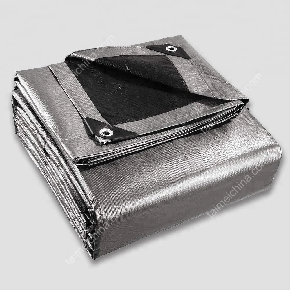 30*40ft Black / Silver Heavy Duty Poly Tarps