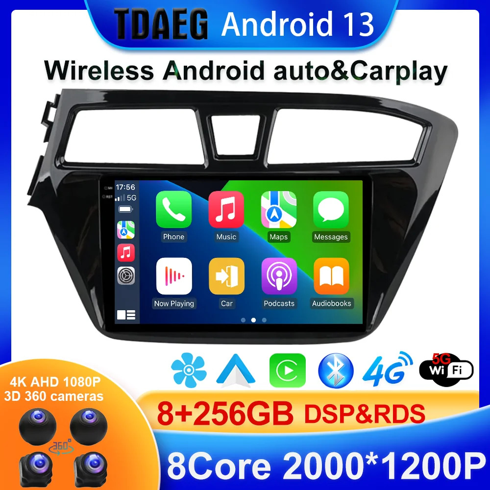 

Android 13 For Hyundai i20 2 II GB 2014 - 2018 Car Radio Multimedia Video Player Navigation GPS Android No 2din 2 din dvd