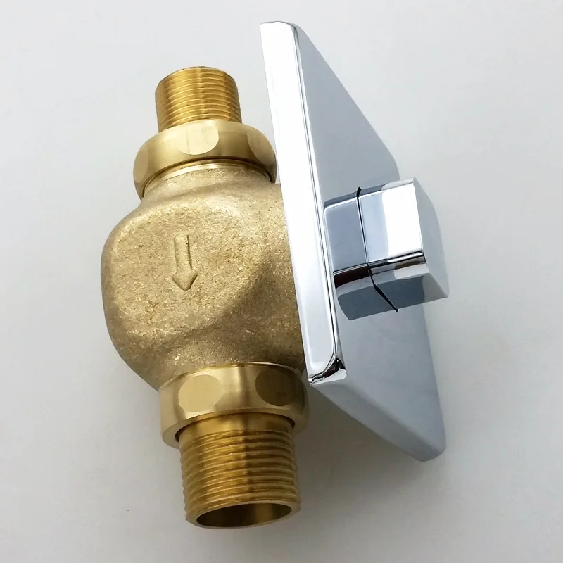 Full Brass Material Concealed Time Delay Flush Valve For Toilet
