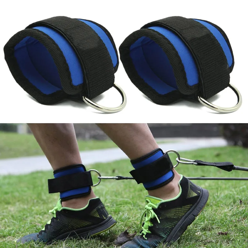 Cable Ankle Straps Single D-Ring Adjustable Ankle Cuffs For Gym Workouts Glutes Legs Strength Training Brace Support Sport