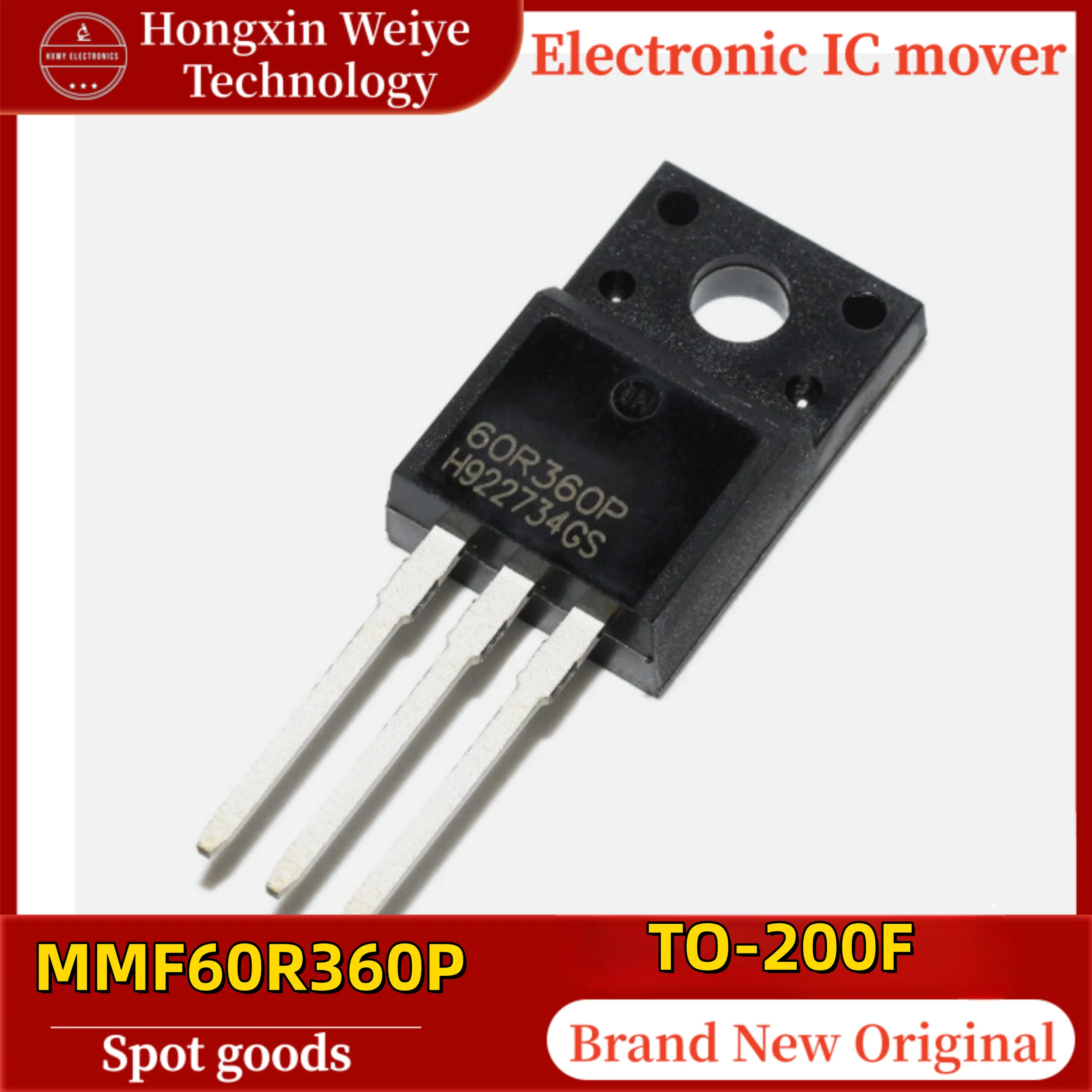 (30/50 pieces) MMF60R360P with Silkscreen Mark 60R360P TO-220F Encapsulated LCD MOSFET Transistor IC 100% Original In Stock Fast