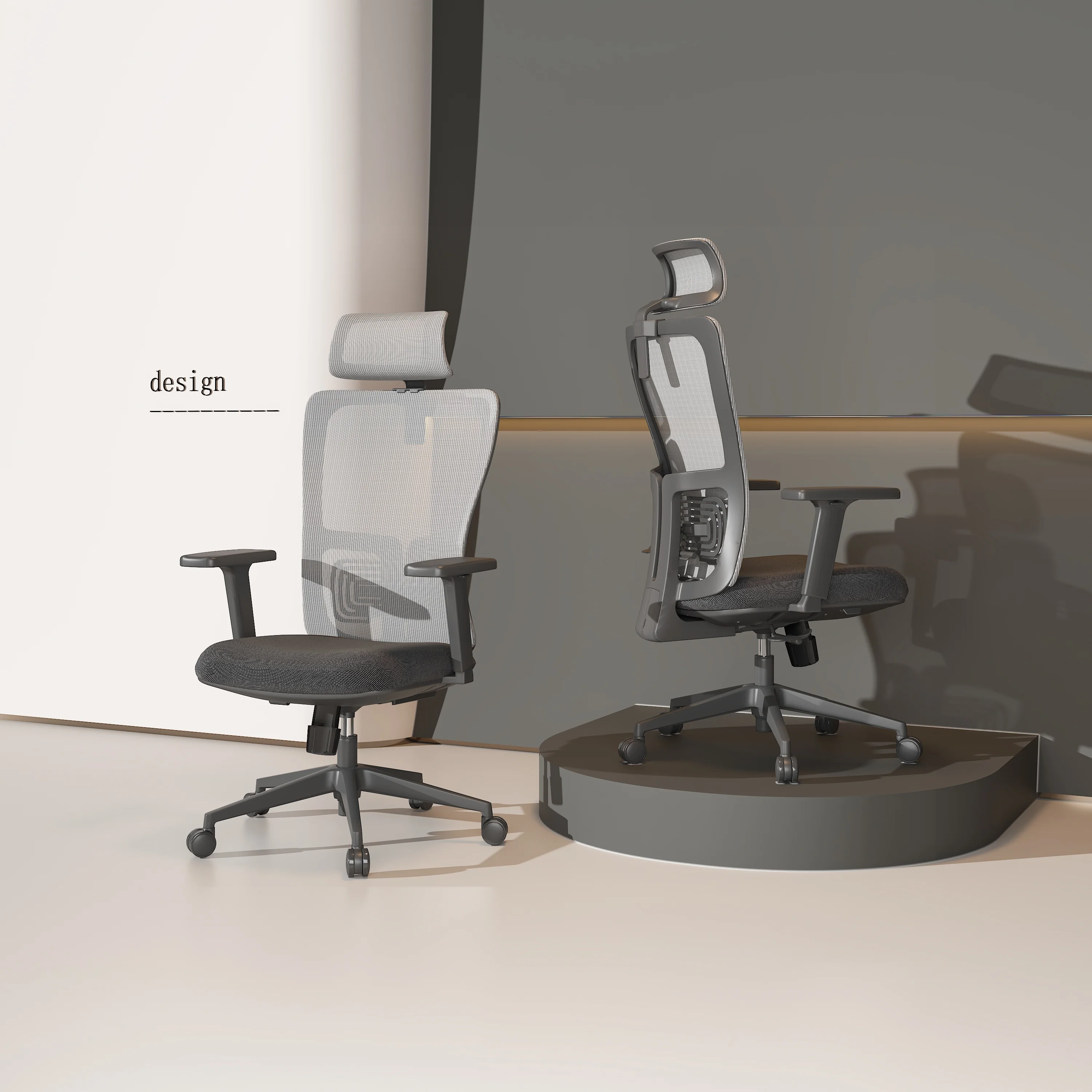 

ZC01 Mesh Ergonomic Executive Office Chair Modern Swivel Adjustable Gaming Computer Task Conference Meeting Training Visitor