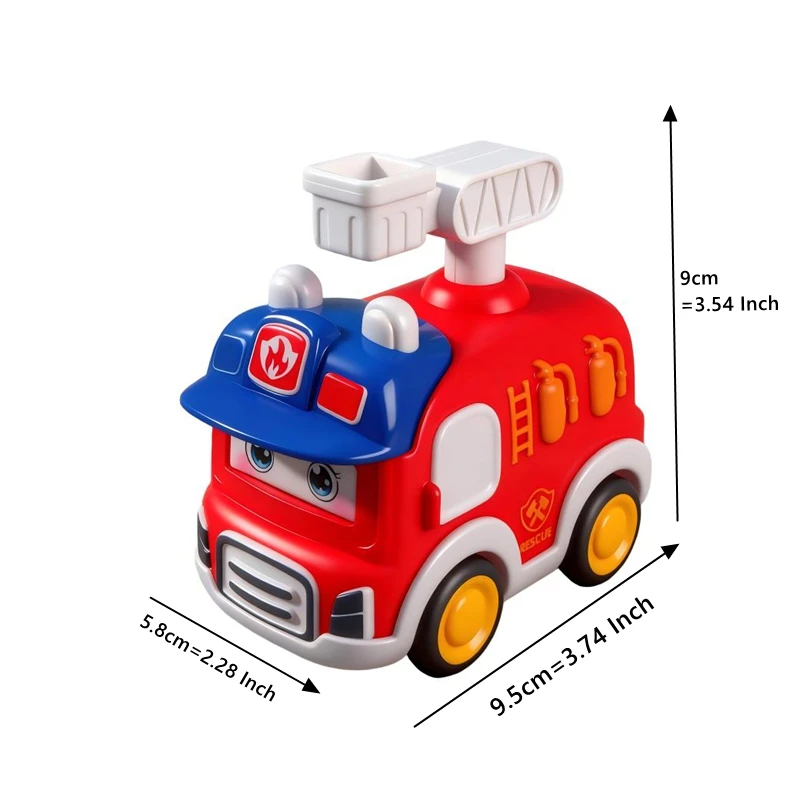 Nieuwste 9-items / veel miniatuur vuurautomodel snelle verzending educatieve accessoires schietrekwisieten voor kinderen volwassen doe-het-zelf