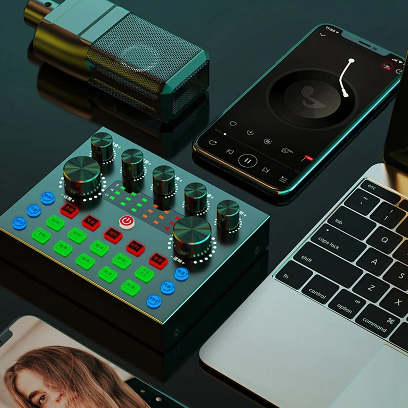 Bm800 Mikrofon-Kits mit Live-Soundkarte, Aufhängung scheren arm, Stoßdämpfer halterung und Filter für Studio aufnahmen