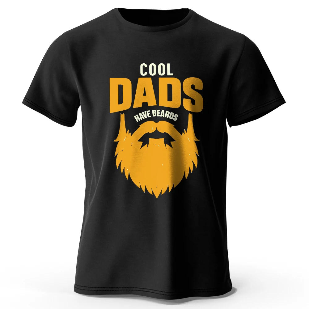 Cooles Papa-T-Shirt für Herren mit Bärten, bedruckt, 100 % Baumwolle, übergroß, lustige Grafik-T-Shirts für Damen, Sommer-Tops, Humor, Streetwear
