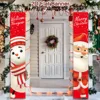 Christmas Door Banner Door Couplet Merry Christmas Decoration For Home 2025 Navidad Kerst Natal Noel Xmas Decor New Year 2026 3