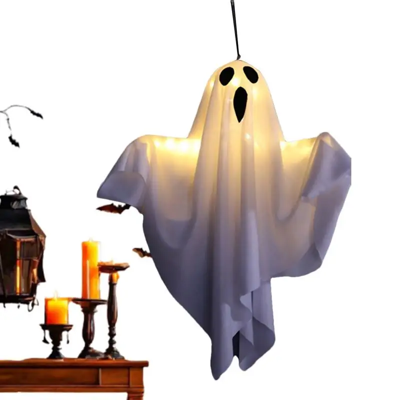 

Halloween Ghost Decor Scary Flying Ghosts Decor 20 Inches Flying Ghost With 3 Modes LED Light For Halloween Yard Front Door