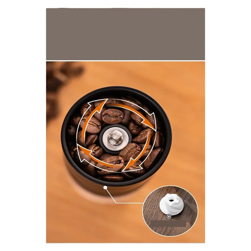 ABVA-Portable Manual Coffee Grinder Compact Hand Coffee Mill For Home, Office And Travel
