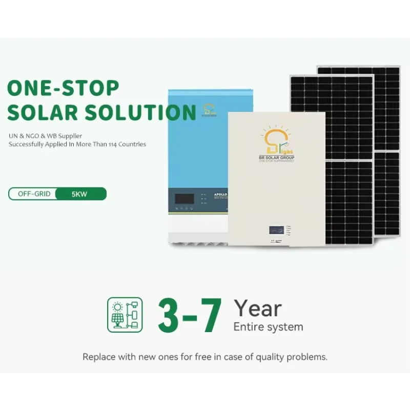 Durable 10Kw 15Kw 20Kw Off-grid Solar Power System Complete Kit Lithium Battery Home Energy Storage MPPT Pure Sine Wave Inverter