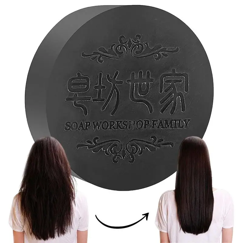 

Natural Shampoo Soap Polygonum Hair Darkening Shampoo Soap Solid Hair Cleaning Shampoo Bar Strengthen Nourish Hair Hair Care