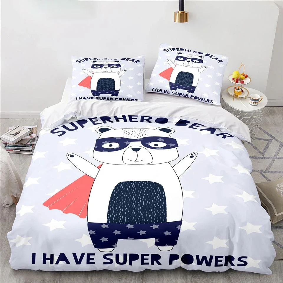 

Cartoon Musical Monkey Comfortable Duvet Quilt Cover Pillowcase Bedding Set Children Bedroom Decoration Home Textile