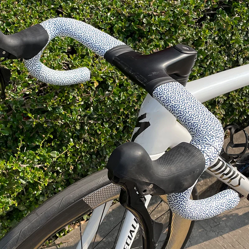 2 Stück Fahrrad-Lenkerband Rennrad Anti-Rutsch Stoßdämpfung EVA/PU Lenkerband mit Endkappen Fahrrad-Lenkerband – Detail 12
