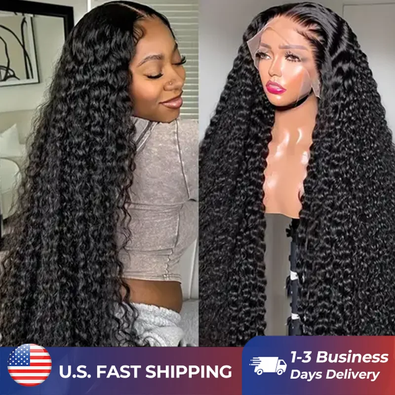 

Hd 250% Loose Deep Wave 30 38 40 Inch 13x6 HD Lace Frontal Human Hair Wigs Brazilian PrePlucke Water Curly 13x4 Lace Front Wig