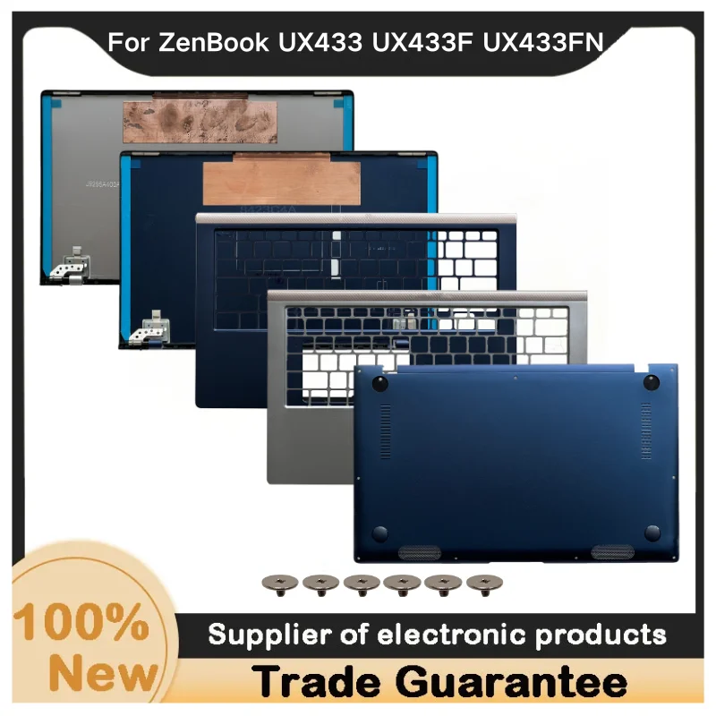 New For Kailxuling ZenBook UX433 UX433F UX433FN Laptop LCD Back Cover/Upper Case Palmrest Cover / Bottom Base Case Cover