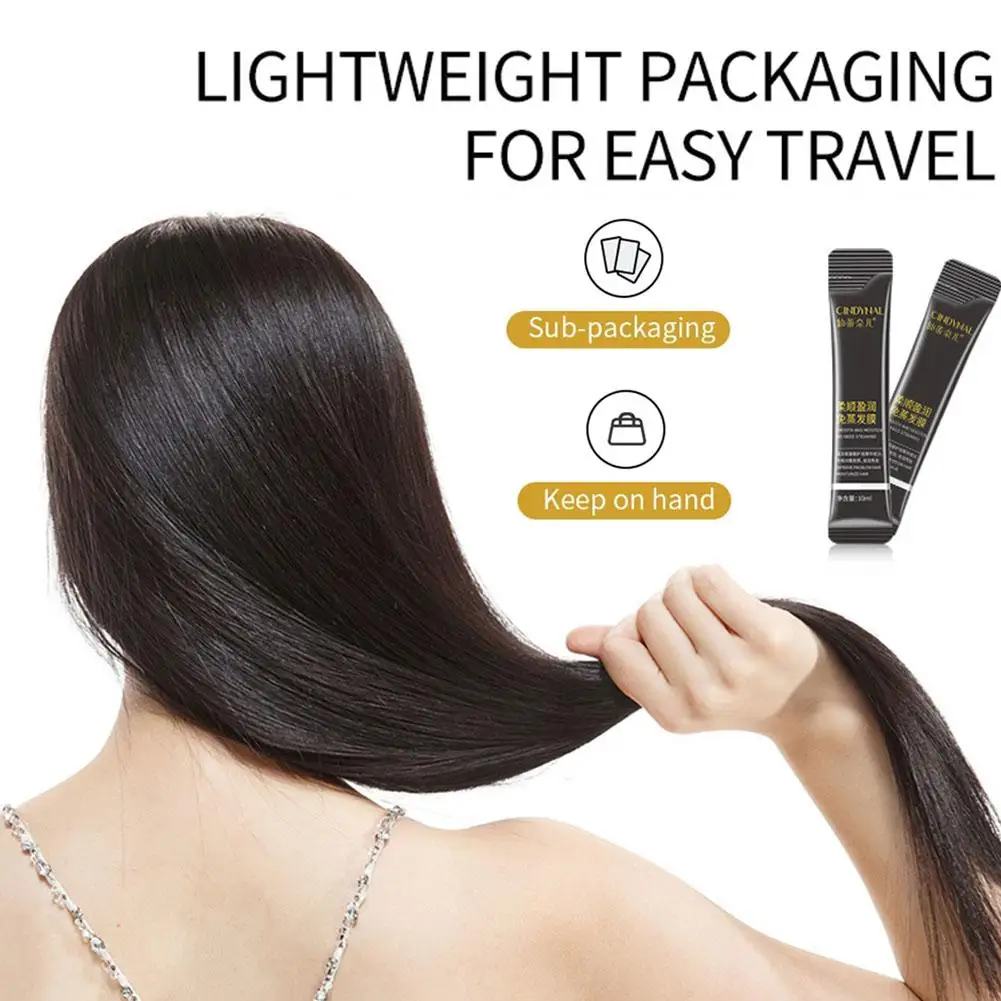 10ml Keratin Magical Straightening Hair Mask 5 Seconds Repairs Damage Hair Frizzy Treatm Soft Smooth Care Nutrition Restore