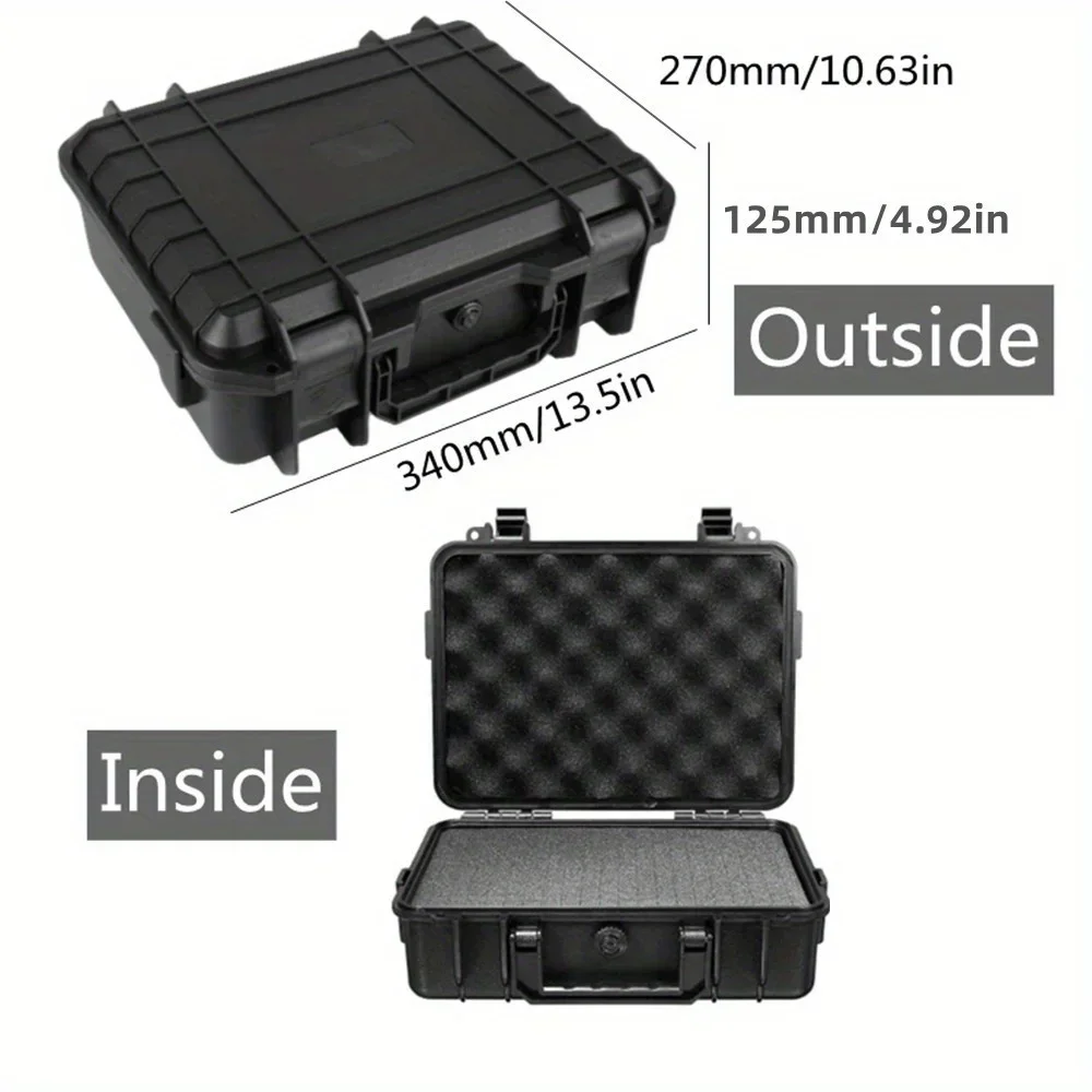 Waterdichte Harde Tas Tas Gereedschapskist Met Voorgesneden Spons Opbergdoos Veiligheidsbeschermer Organizer Hardware Box Slagvast