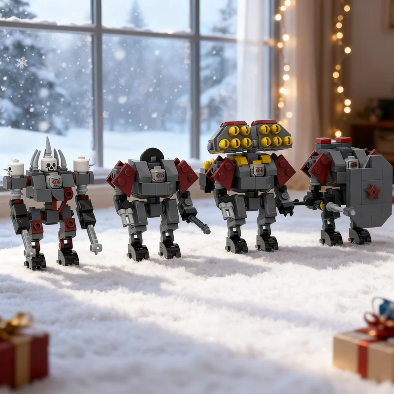 426 piezas MOC Helldivers 2 Berserker y Devastators, bloques de construcción de modelos, juguetes de arquitectura, regalos de Navidad, ladrillos educativos para niños