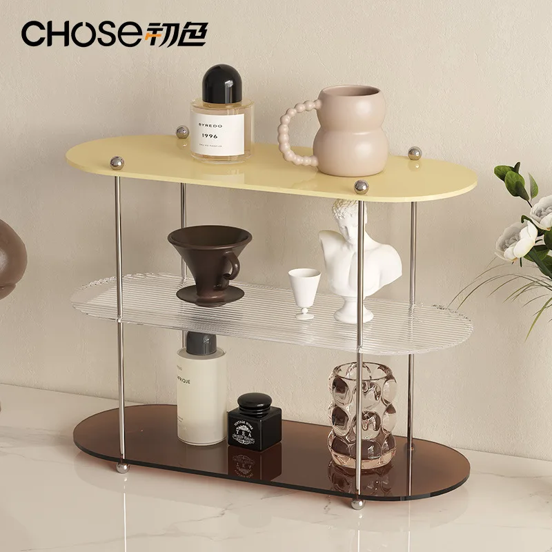 

Трехуровневая акриловая подставка для парфюмерии и косметики, роскошный органайзер для дома
