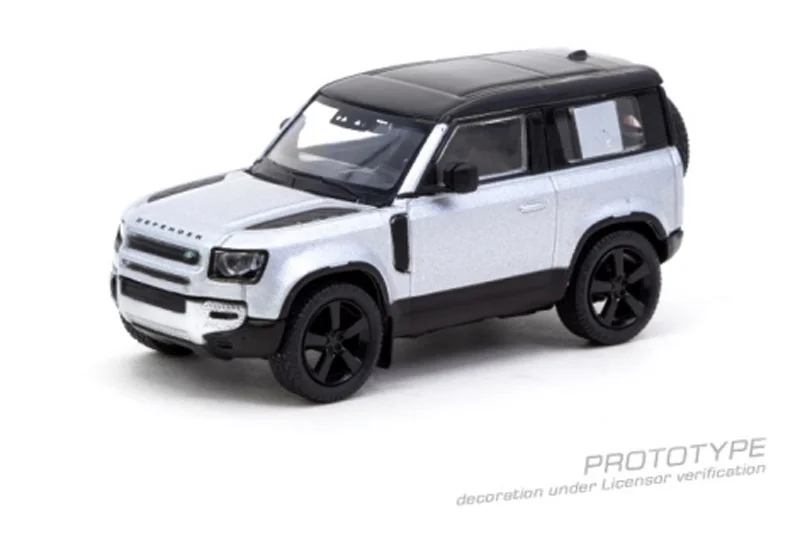 Tarmac Works TW 1/64 Land Rover Defender 90 Sliver  Die-cast alloy car model toy collection Children gift