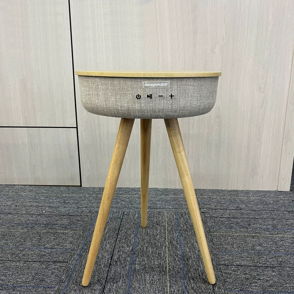 Smart Home Speaker - VYOPBC ลำโพงบลูทูธพร้อมระบบชาร์จไร้สาย โต๊ะกาแฟอัจฉริยะสำหรับฟังเพลง ระบบสเตอริโอสำหรับบ้าน โซฟา เตียง