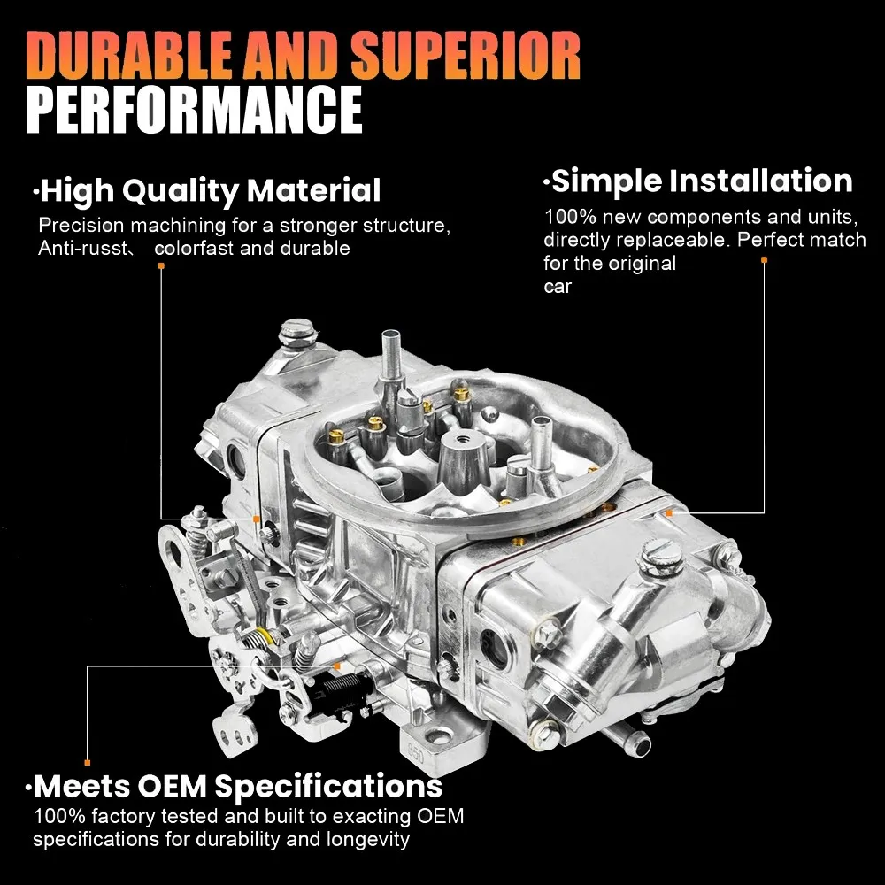 Universal 4 Barrel 850 CFM Vergaser Doppel Pumper Mechanische Leistung Rennen Für 350 351 383 396 400 406 427 454 Motor Splitter
