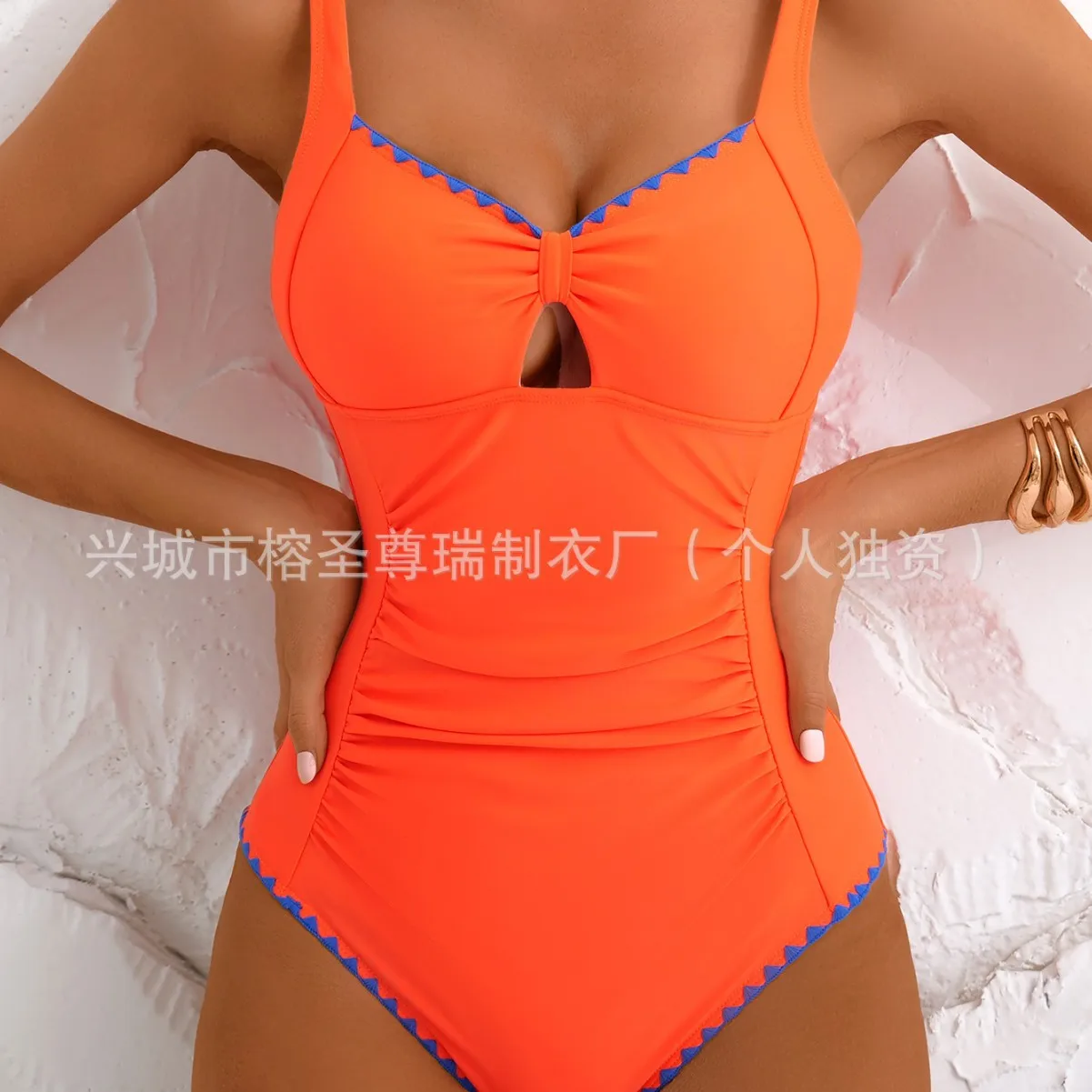 

2025 New One-Piece Conservative Bikini Swimming Suit Women's Slimming Abdomen Bodysuit Swimming Wear from Mainland China