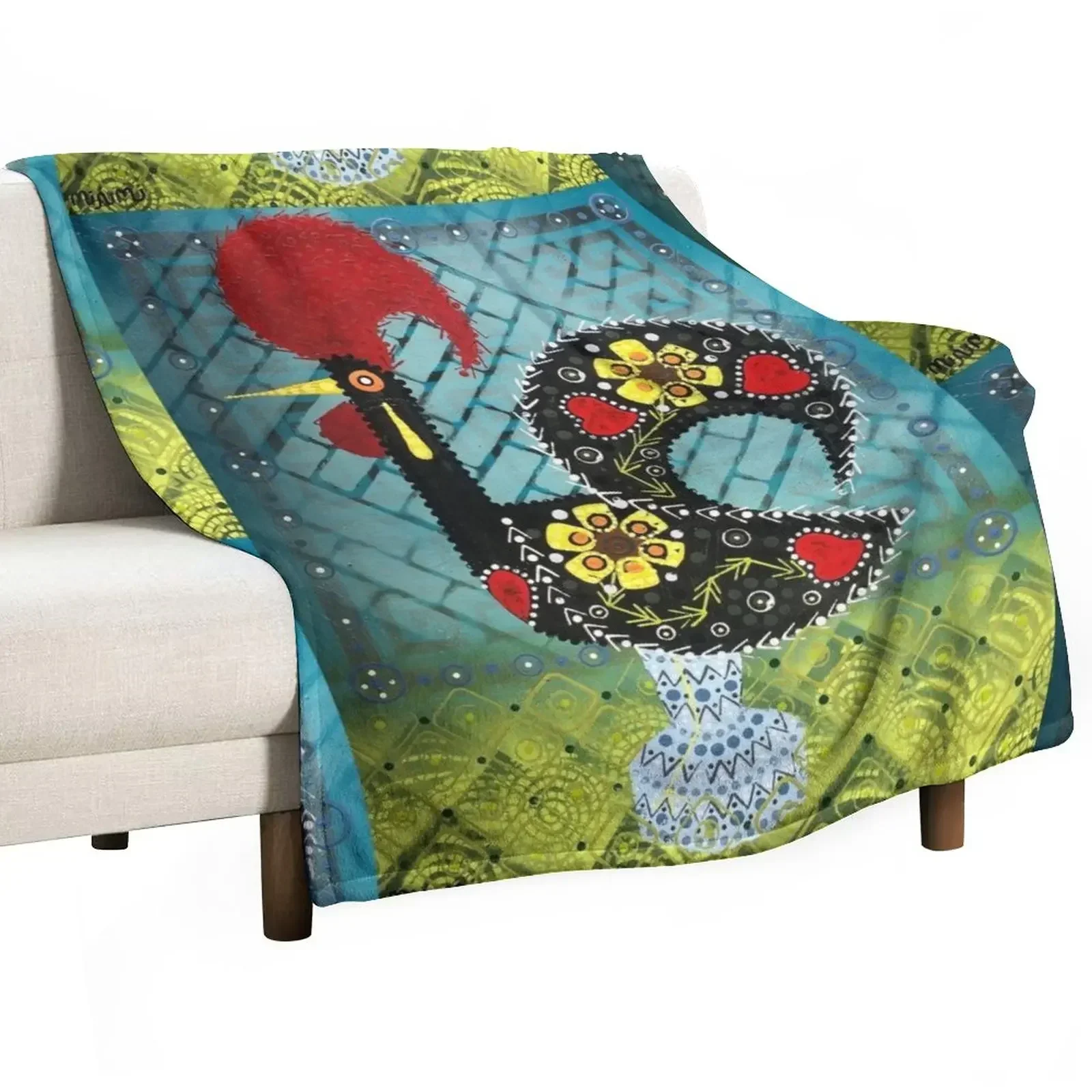 Portuguese Rooster 8 Throw Blanket Softest Beach Blankets