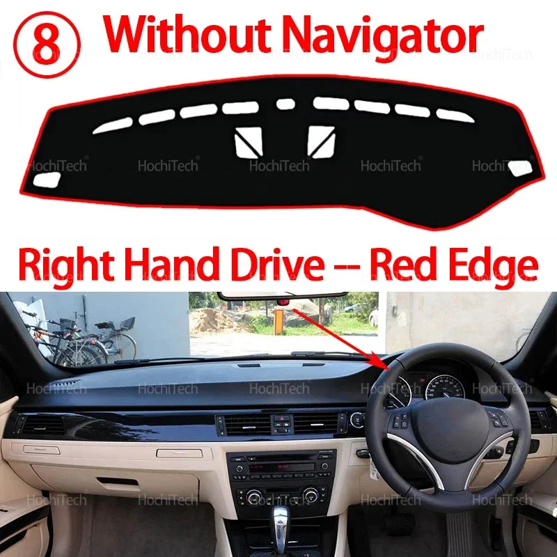 Armaturenbrett-Abdeckung, rutschfeste Matte, Schutzpolster, Auto-Sonnenschutz, Teppich, Armaturenbrett-Abdeckung für BMW 3er E90 E91 E92 E93 2006–2011 – Detail 18