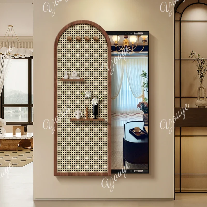 J Art Hall Kit Mirror Rectangle Modern Covering Hallway Nordic Bedroom Mirror Apartment Hanging Espejos Decorativos Home Decor