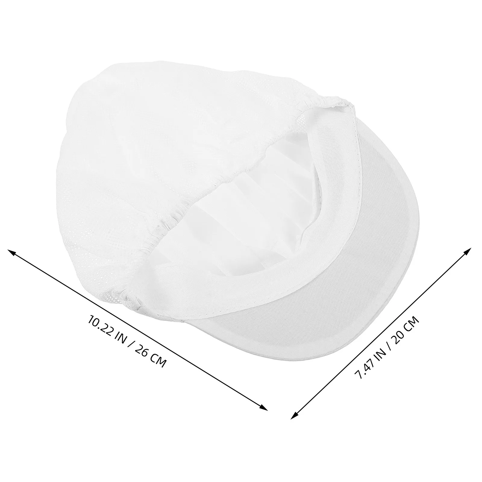 Chapéu de trabalho para chef, 4 unidades, design leve e respirável para funcionários de restaurante, fácil de limpar, visual profissional