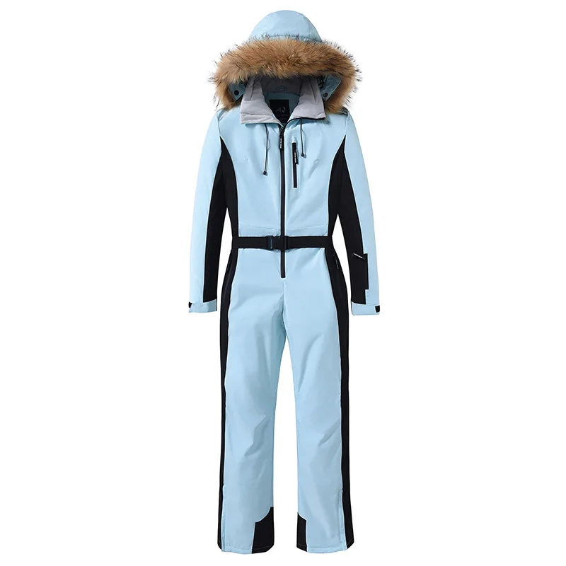 Tuta da sci monopezzo Tuta da donna slim fit invernale da esterno antivento impermeabile calda S ki Tuta da snowboard monopezzo