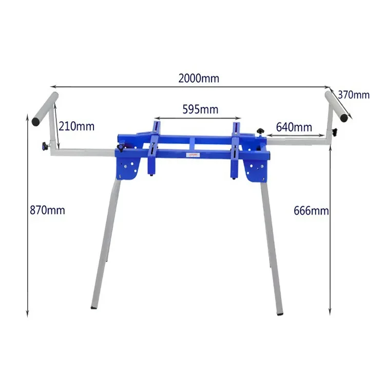 Special bracket workbench for miter saws Suitable for a variety of models Foldable and easy to carry Special bracket workbench