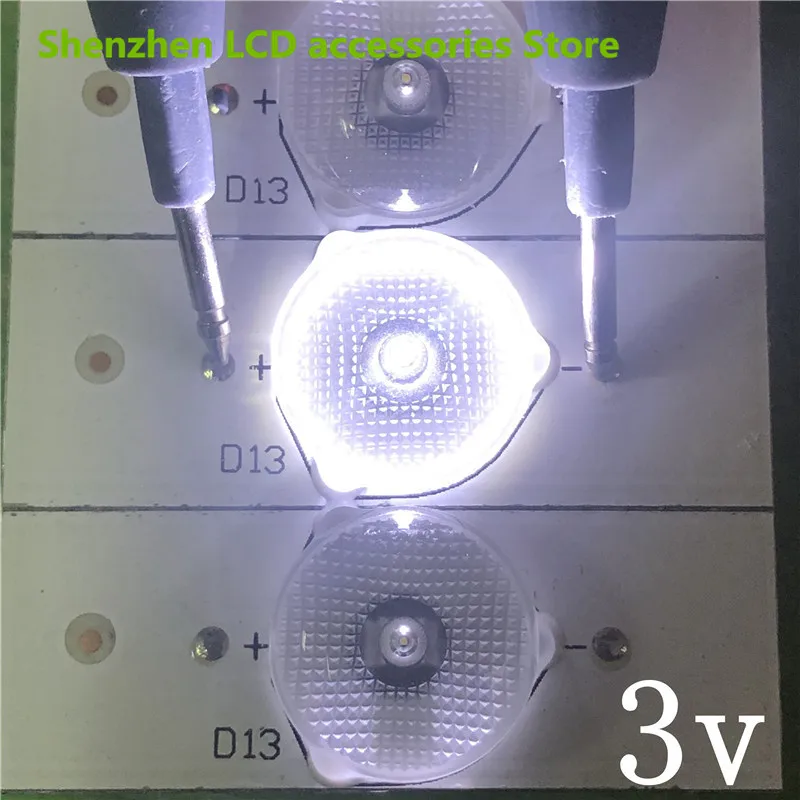 الألومنيوم 100% جديد 3 فولت سمد حبيبات مصباح مستديرة متفاوتة الأحجام مع عدسة بصرية فليتر ل LED التلفزيون إصلاح SVH420A72-REV3 SVH420A72