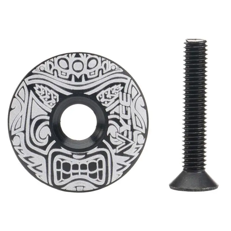 

652F Bicycles Stem Top Cap Cycling Gear Headset Top Cap Alloy Cover for MTB Biking Front Fork Gear Mountain Bike Parts Accs