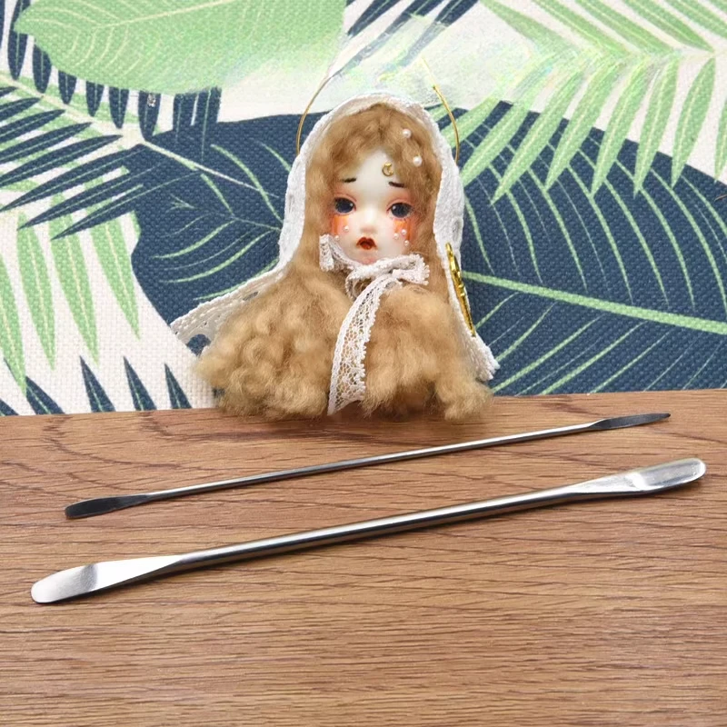 Escultura de cerámica, espátula de apertura de ojos de acero fino, muñeca de arcilla polimérica DIY/personajes de Anime, herramienta moldeadora de contorno de ojos/labios