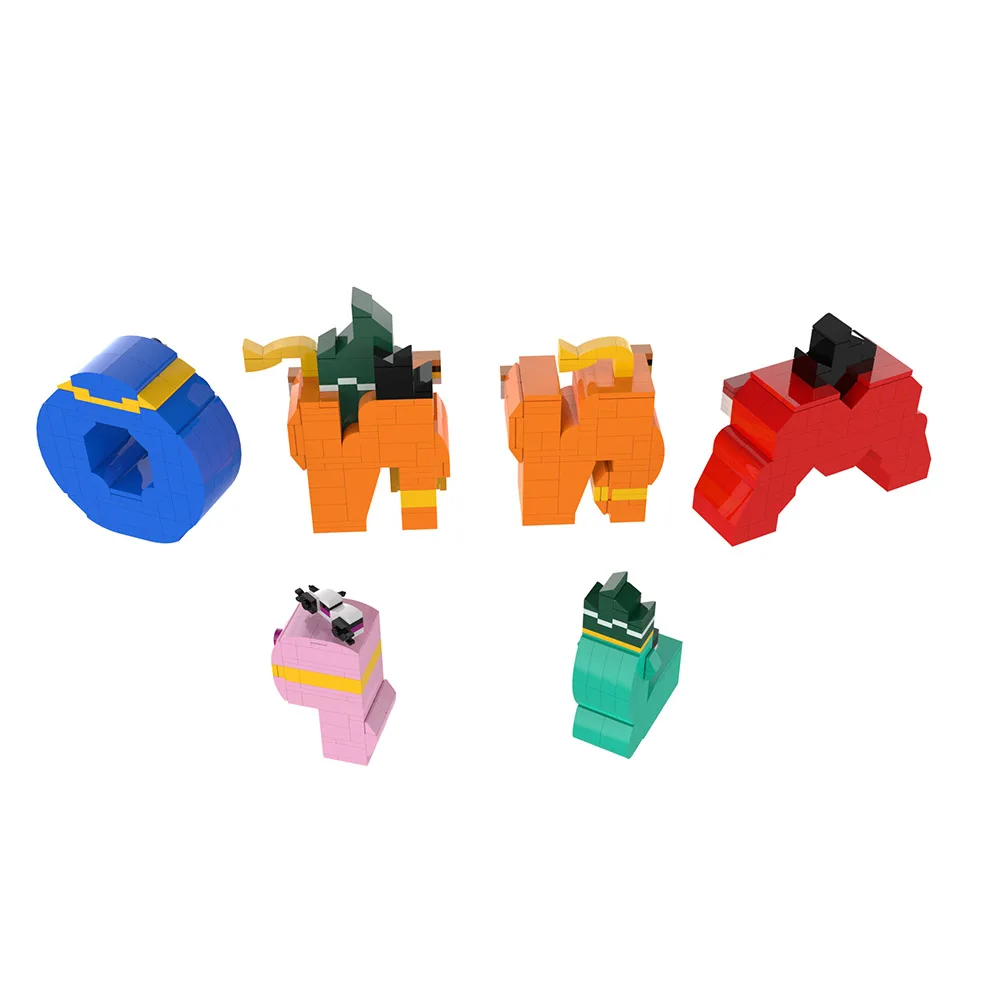 Alphabet Number Lore Cartoon Animal Building Blocks 26 Letter A-Z Number One Block Edu STEM Bricks Model Toy Kid Birthday Gift