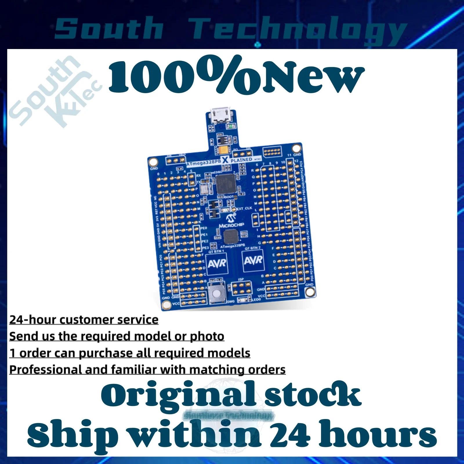 1Pcs/Lot ATmega328PBXPLAINEDmini ATMEGA328PB-XMINI ATMEGA328PBX module atmega328pb Brand new original in stock